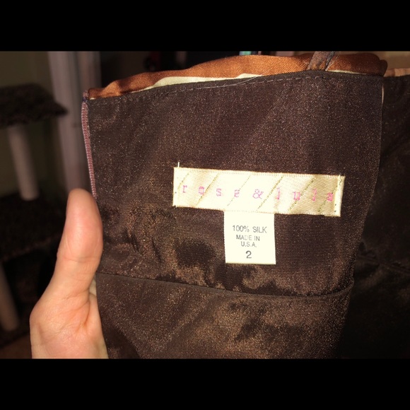 Rose & Lula Silk Boho Floral Dress - Picture 7 of 7